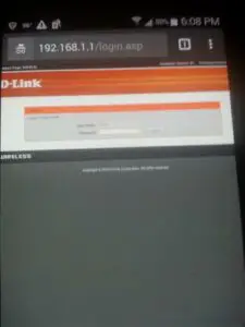 On Android or IOS device, open the browser and type the IP address